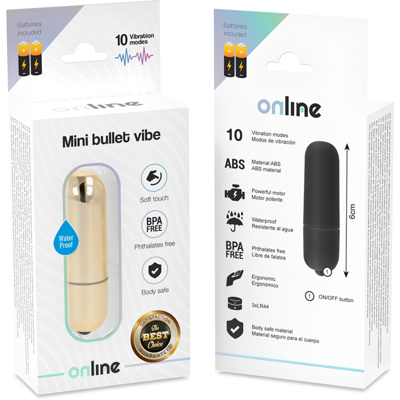 Bullet vibrator Online - Mini Bullet Vibe, zlata