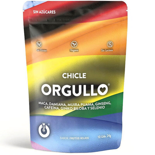 Čigumiji za libido Wug Gum - Pride, 10 kos