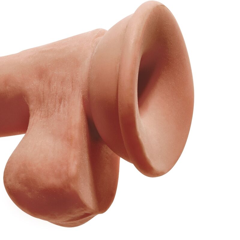 KRALJEV KURAC - PLUS 3D DILDO Z JAJČKI 17 CM
