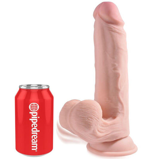 KING COCK - PLUS 3D DILDO Z GUGALNIMI KROGLICAMI 20,3 CM