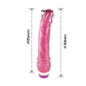 BAILE - REALISTIČNI RDEČI VIBRATOR 23 CM