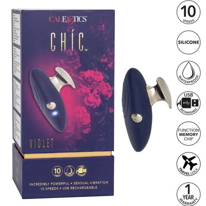 CALEXOTICS - CHIC VIJOLIČNI STIMULATOR 10 HITROSTI