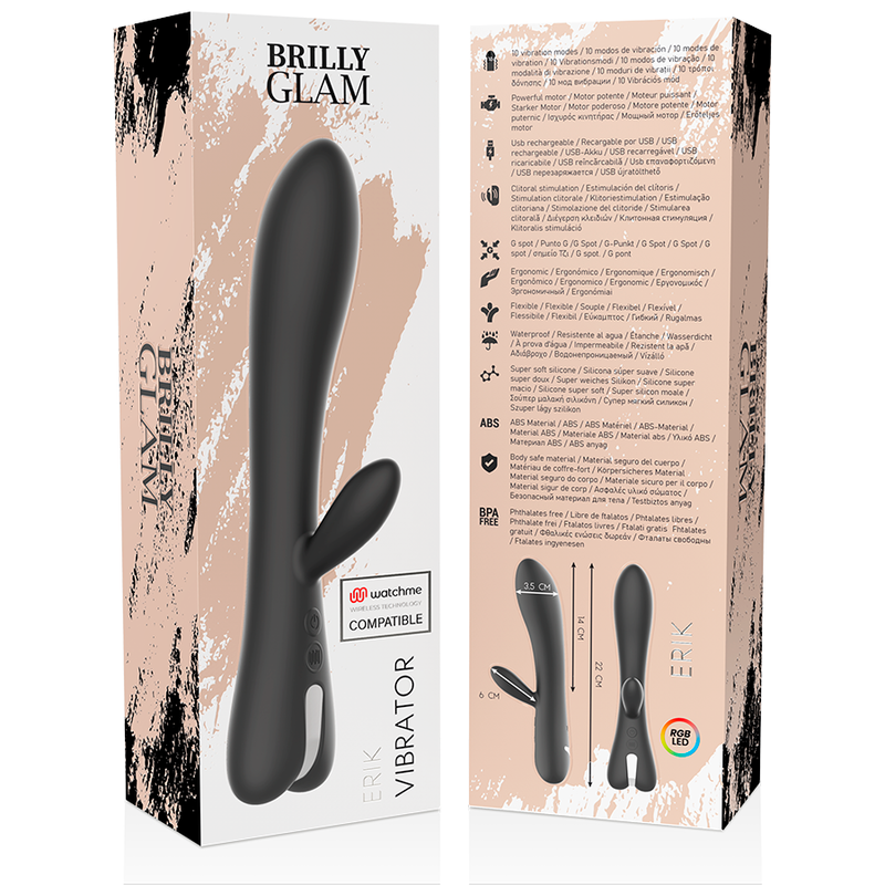 BRILLY GLAM - ERIK VIBRATOR WATCHME ZDRUŽLJIV Z BREZŽIČNO TEHNOLOGIJO