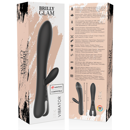 BRILLY GLAM - ERIK VIBRATOR WATCHME ZDRUŽLJIV Z BREZŽIČNO TEHNOLOGIJO