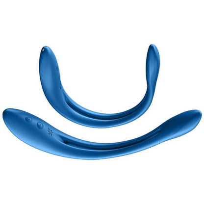 Vibrator za pare Satisfyer - Elastic Game, modra