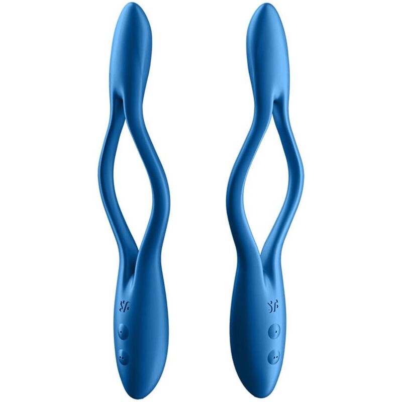 Vibrator za pare Satisfyer - Elastic Game, modra