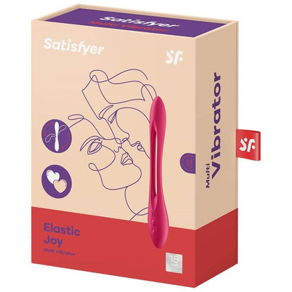 Vibrator za pare Satisfyer - Elastic Joy, rdeča