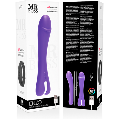 MR BOSS - ENZO VIBRATOR WATCHME ZDRUŽLJIV Z BREZŽIČNO TEHNOLOGIJO