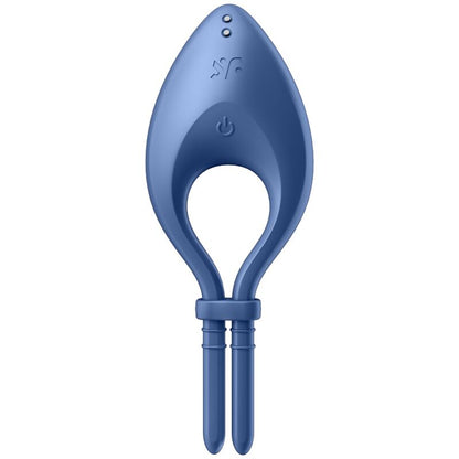 Vibracijski obroček za penis Satisfyer - Bullseye, modra