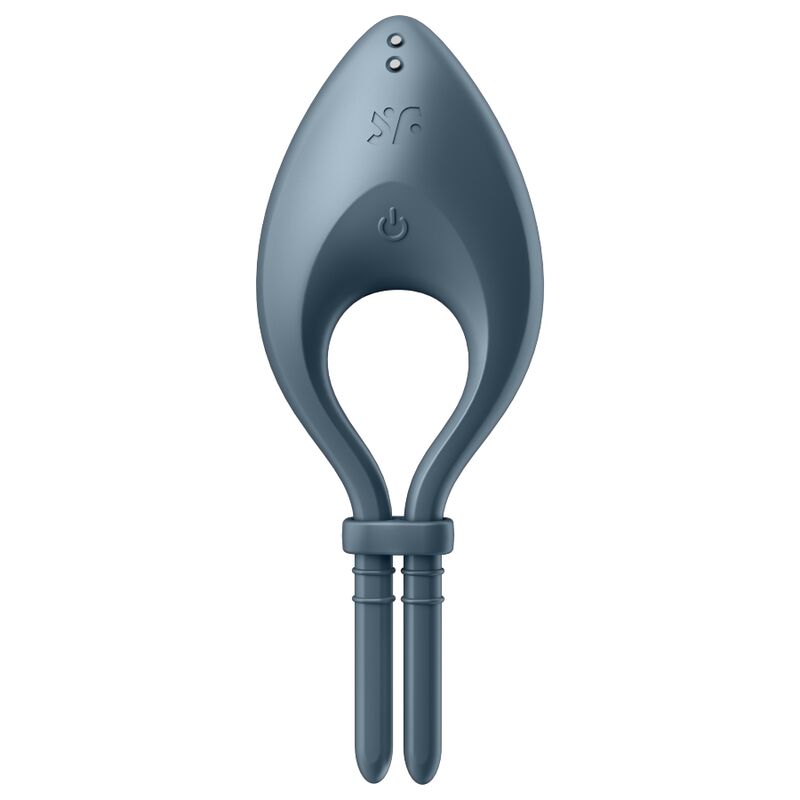 Vibracijski obroček za penis Satisfyer - Bullseye, siva