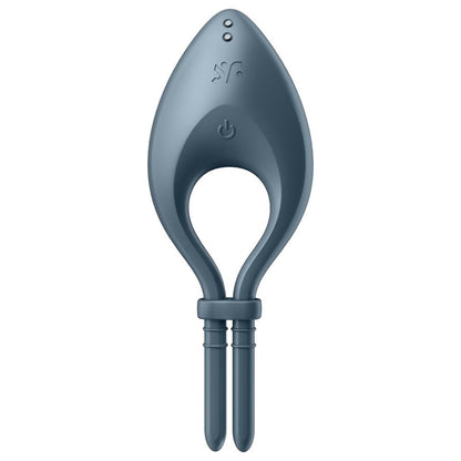 Vibracijski obroček za penis Satisfyer - Bullseye, siva