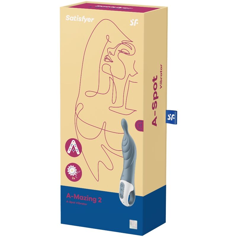 Stimulator A točke Satisfyer - A-mazing 2, siva