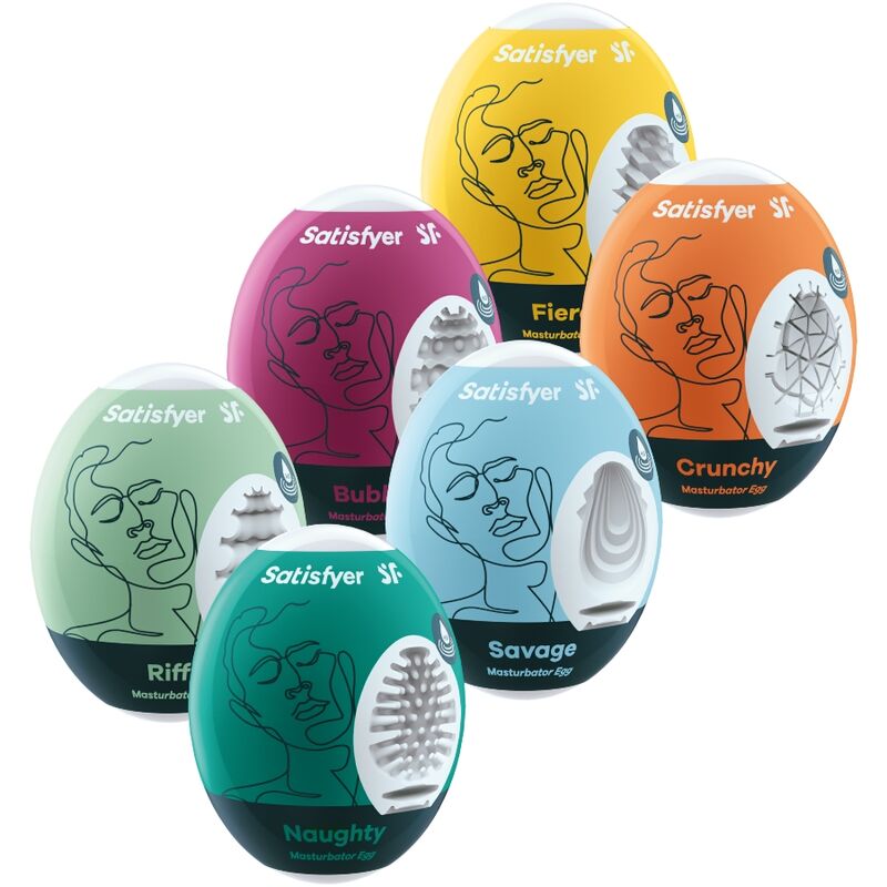 Set masturbacijskih jajčkov Satisfyer, 6 kos