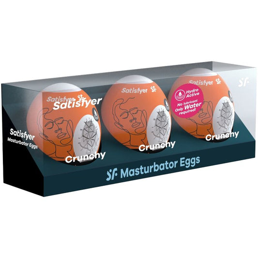 Set masturbacijskih jajčkov Satisfyer - Crunchy, 3 kos