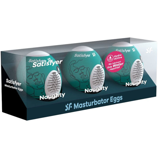 Set masturbacijskih jajčkov Satisfyer - Naughty, 3 kos