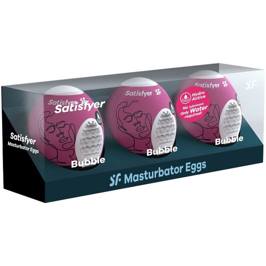 Set masturbacijskih jajčkov Satisfyer - Bubble, 3 kos