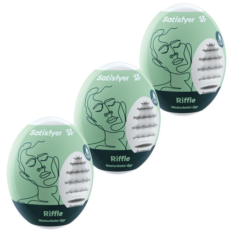 Set masturbacijskih jajčkov Satisfyer - Riffle, 3 kos