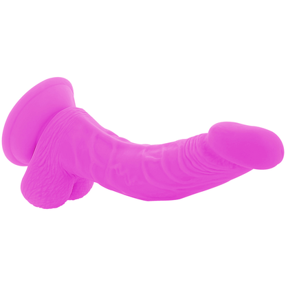 DIVERSIA - FLEKSIBILEN VIBRACIJSKI DILDO VIJOLIČNE BARVE 21,5 CM -O- 4,5 CM