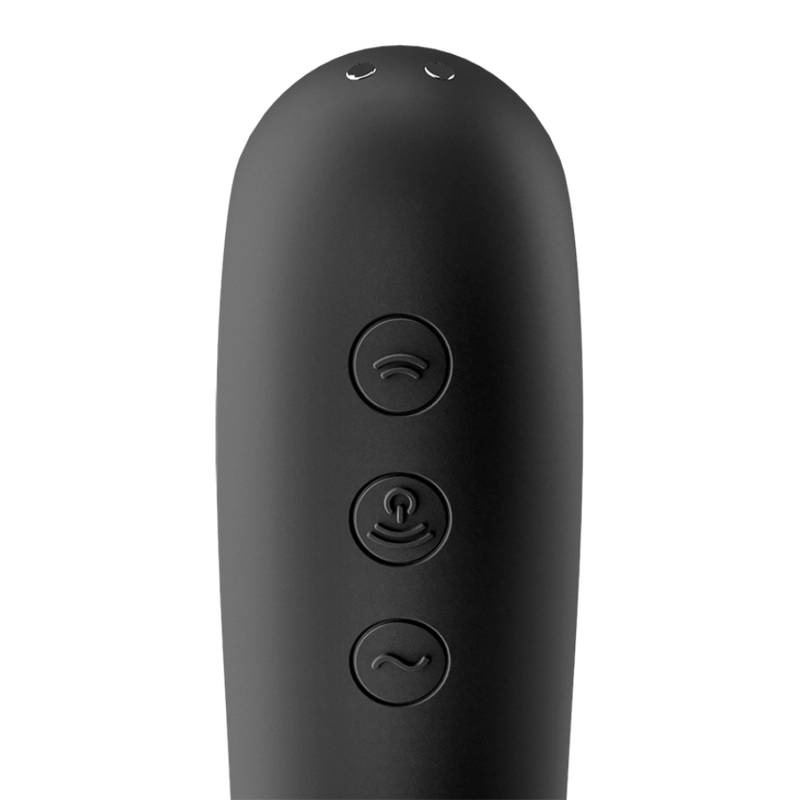 Stimulator klitorisa Satisfyer - Dual Kiss, črna
