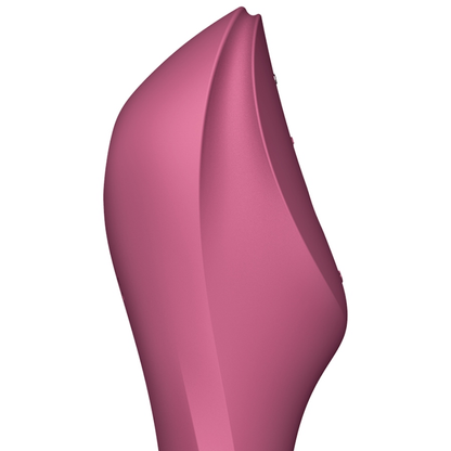 Stimulator klitorisa Satisfyer - Curvy Trinity 3, rdeča