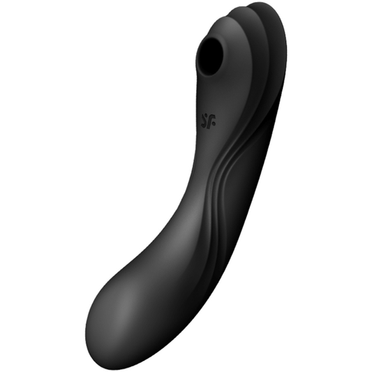 Stimulator klitorisa Satisfyer - Curvy Trinity 4, črna