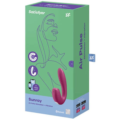 Stimulator G točke Satisfyer - Sunray, rdeča