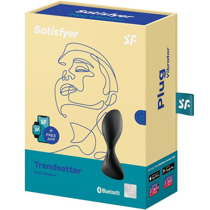 Vibracijski analni čep Satisfyer - Trendsetter, črna