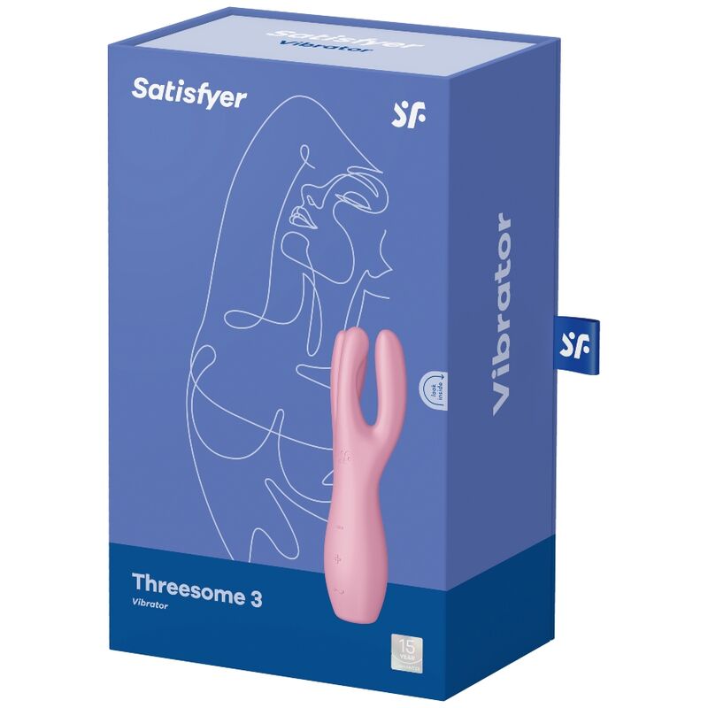 Stimulator klitorisa Satisfyer Threesome 3, roza