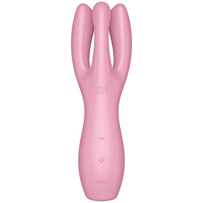 Stimulator klitorisa Satisfyer Threesome 3, roza