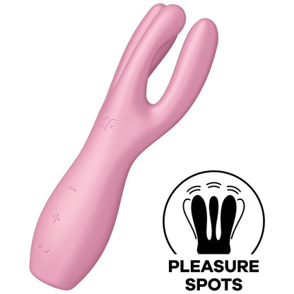 Stimulator klitorisa Satisfyer - Threesome 3, roza