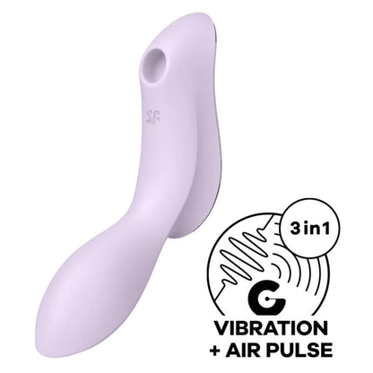 Stimulator klitorisa Satisfyer - Curvy Trinity 2, črna