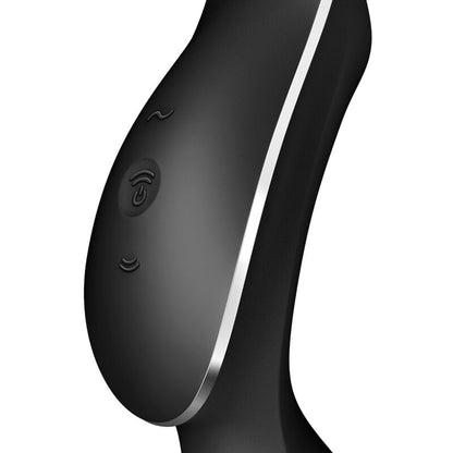 Stimulator klitorisa Satisfyer - Curvy Trinity 2, črna
