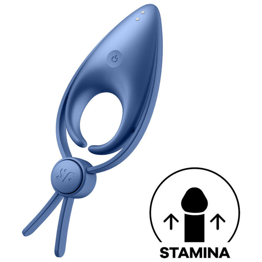 Vibracijski obroček za penis Satisfyer - Sniper, modra