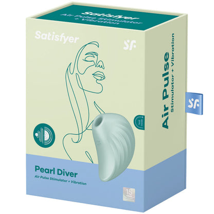 Stimulator klitorisa Satisfyer - Pearl Diver, zelena