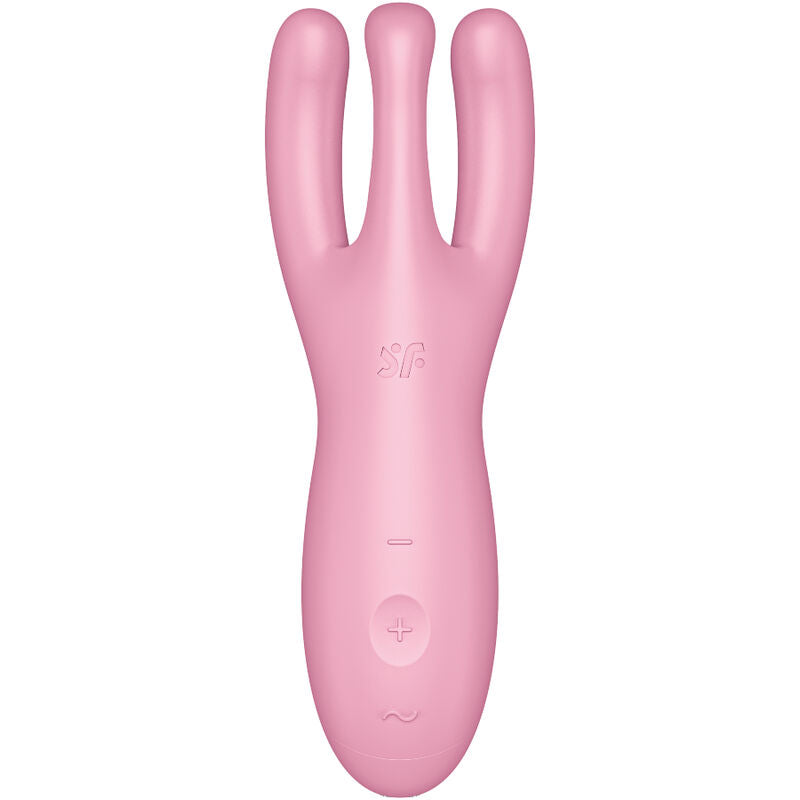 Stimulator klitorisa Satisfyer Threesome 4, roza