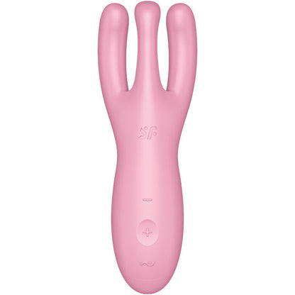 Stimulator klitorisa Satisfyer Threesome 4, roza