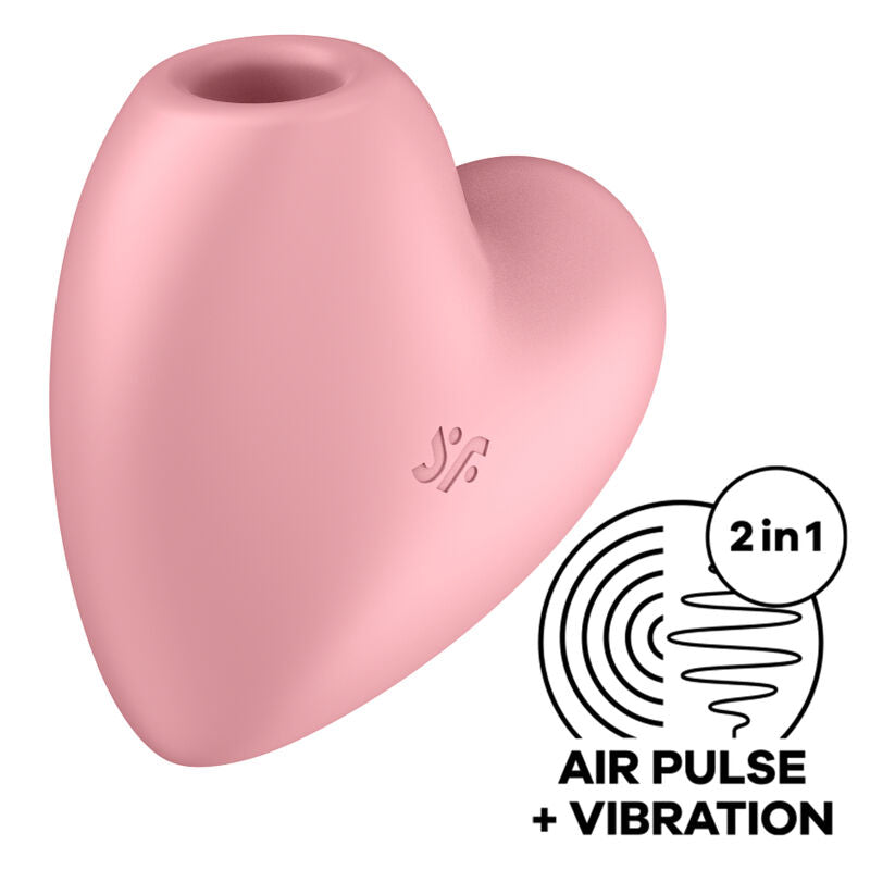 Stimulator klitorisa Satisfyer - Cutie Heart, roza