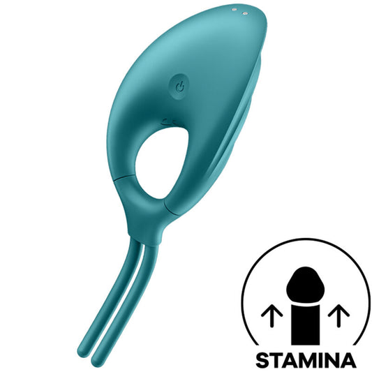 Vibracijski obroček za penis Satisfyer - Swordsman, zelena