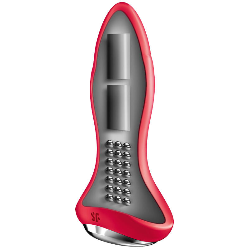 Vibracijski analni čep Satisfyer - Rotator Plug 1+, rdeča
