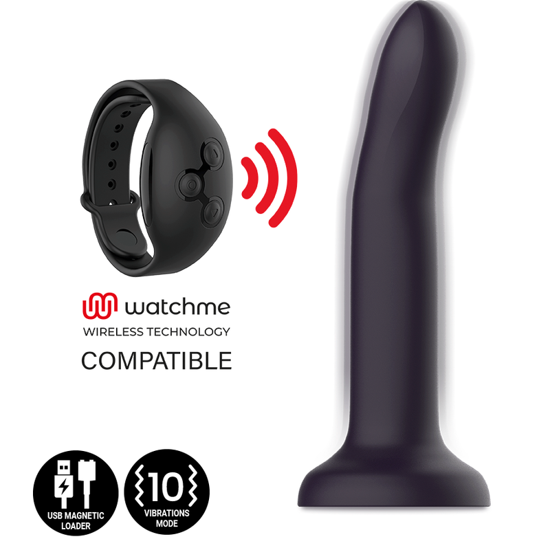MYTHOLOGY - DUMAN MYSTIC DILDO M - VIBRATOR ZDRUŽLJIV Z BREZŽIČNO TEHNOLOGIJO WATCHME