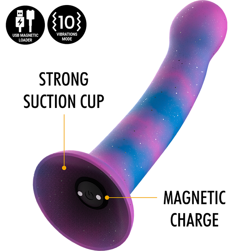 MITOLOGIJA - DION GALAKTIČNI DILDO S - VIBRATOR WATCHME ZDRUŽLJIV Z BREZŽIČNO TEHNOLOGIJO