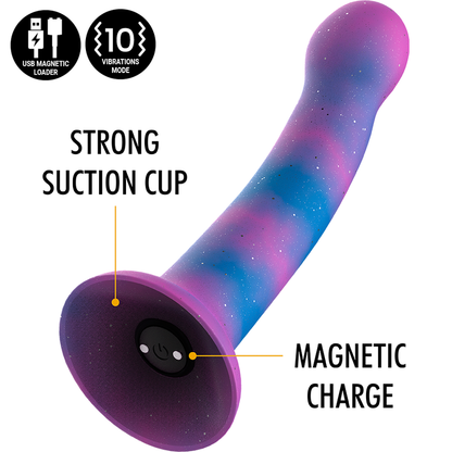 MITOLOGIJA - DION GALAKTIČNI DILDO S - VIBRATOR WATCHME ZDRUŽLJIV Z BREZŽIČNO TEHNOLOGIJO