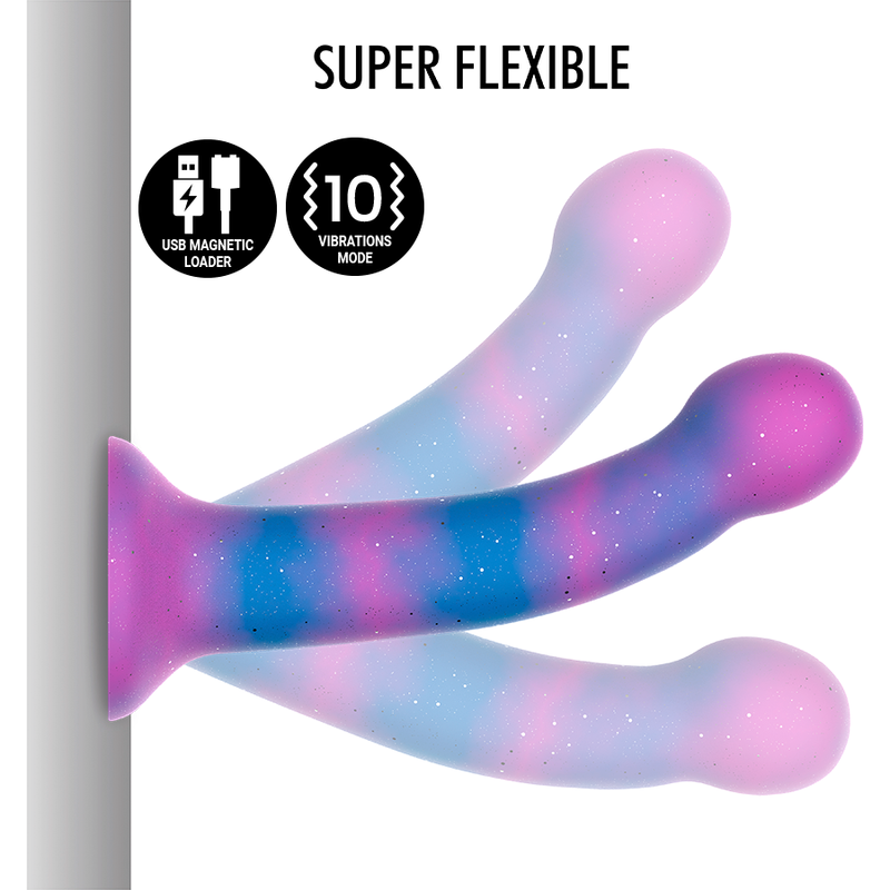MITOLOGIJA - DION GALAKTIČNI DILDO S - VIBRATOR WATCHME ZDRUŽLJIV Z BREZŽIČNO TEHNOLOGIJO