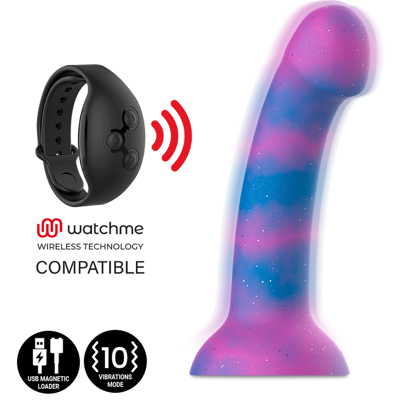 MITOLOGIJA - DION GALAKTIČNI DILDO M - VIBRATOR WATCHME ZDRUŽLJIV Z BREZŽIČNO TEHNOLOGIJO