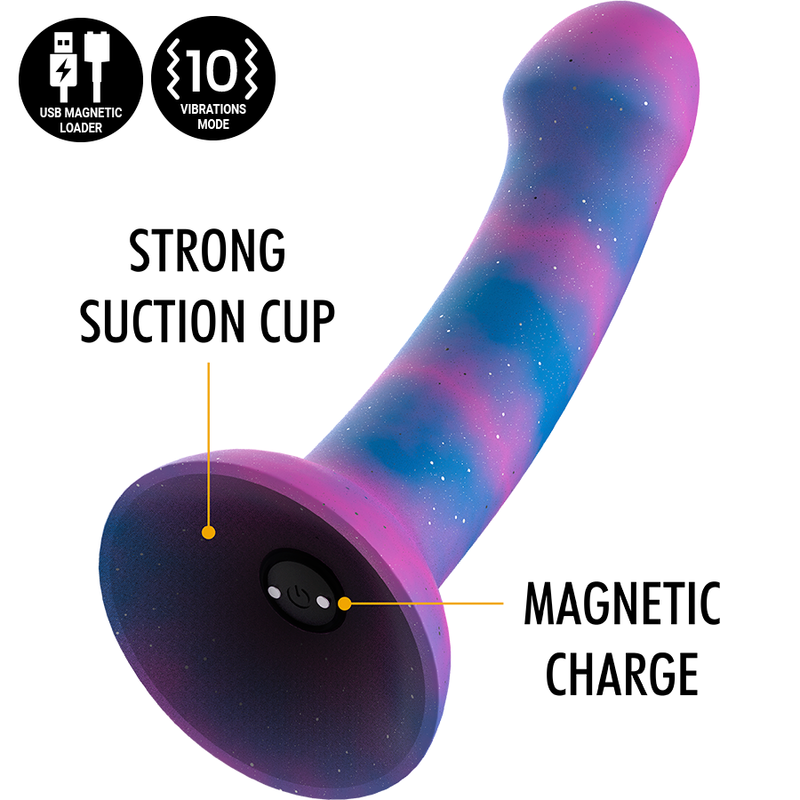 MITOLOGIJA - DION GALAKTIČNI DILDO M - VIBRATOR WATCHME ZDRUŽLJIV Z BREZŽIČNO TEHNOLOGIJO