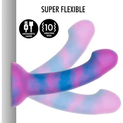 MITOLOGIJA - DION GALAKTIČNI DILDO M - VIBRATOR WATCHME ZDRUŽLJIV Z BREZŽIČNO TEHNOLOGIJO