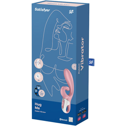 Rabbit vibrator Satisfyer - Hug Me, roza