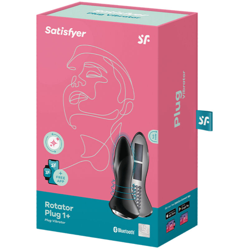 Vibracijski analni čep Satisfyer - Rotator Plug 1+, rdeča