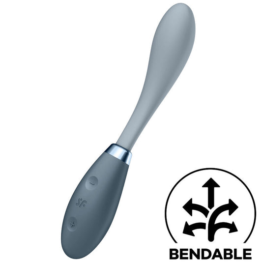 Vibrator G točke Satisfyer - G-Spot Flex 3, siva