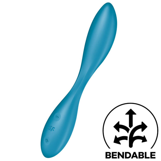 Stimulator G točke Satisfyer - G-Spot Flex 1, modra
